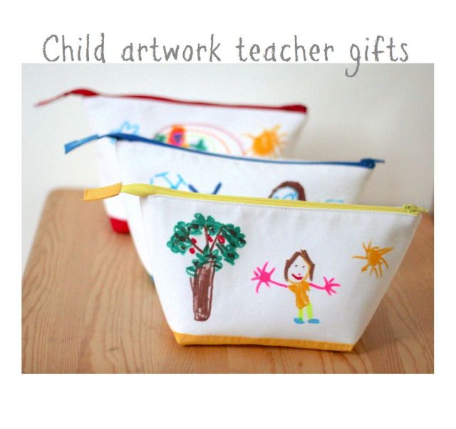 Child artwork teacher gifts title